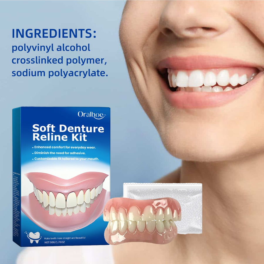 Soft Denture Reline Kit — Custom Fit, No Adhesive Needed