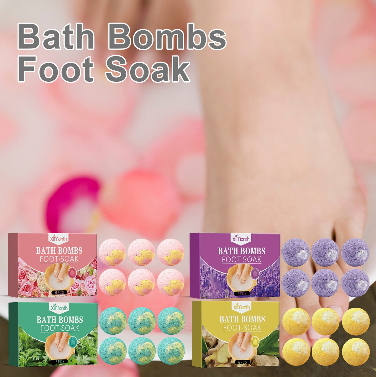 Fizzing Foot Bath Balls for Cracked Heels & Cold Feet