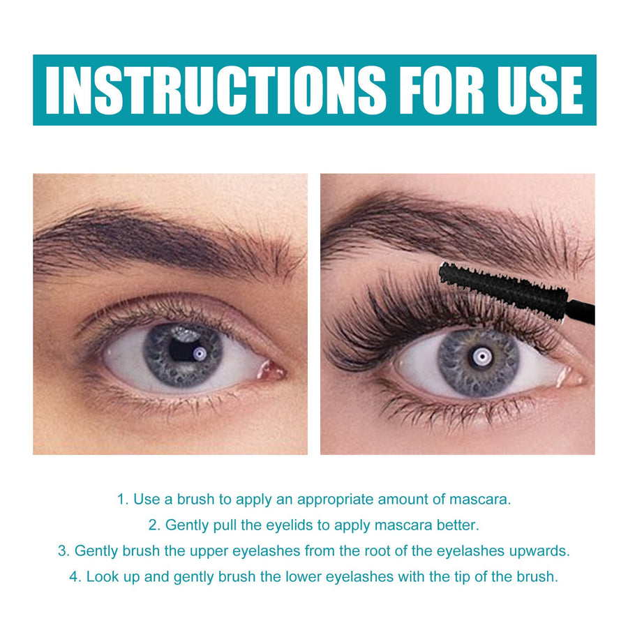 Waterproof Black Mascara for Length, Volume and Curl