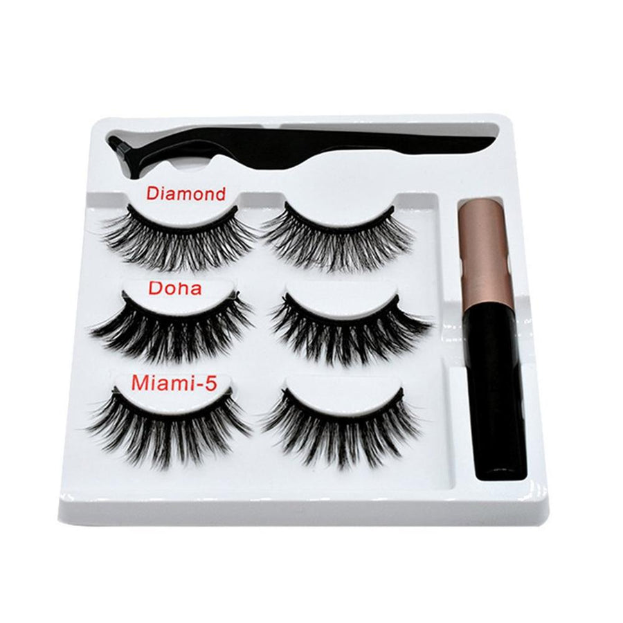 Magnetic False Eyelashes Set for Easy Glue-Free Glam
