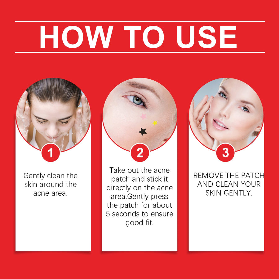 Acne Patches, Star-Shaped Overnight Blemish Coverage