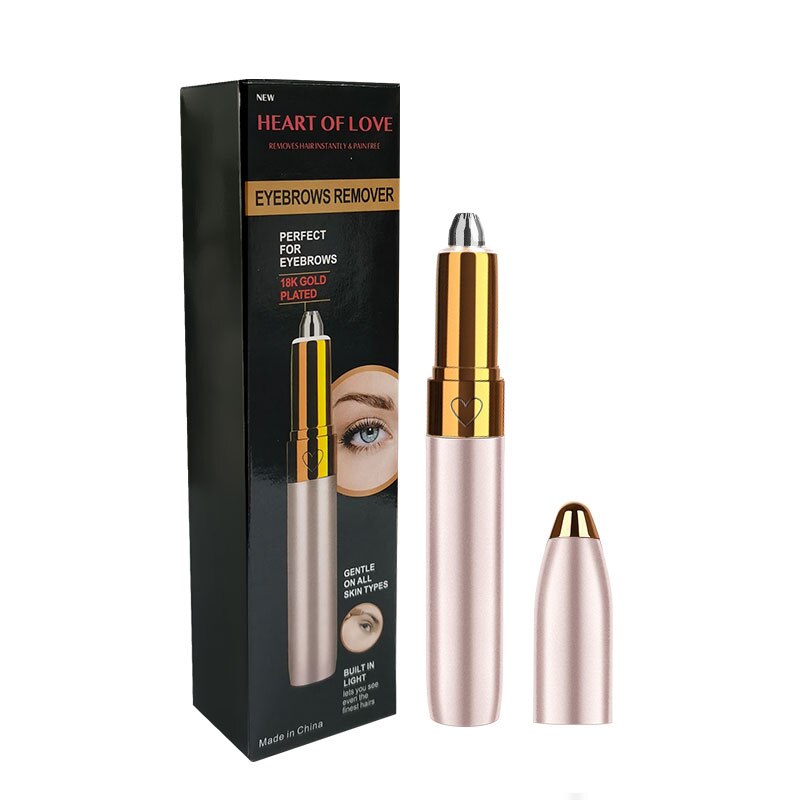 Electric Eyebrow Trimmer — 18K Gold-Plated Precision