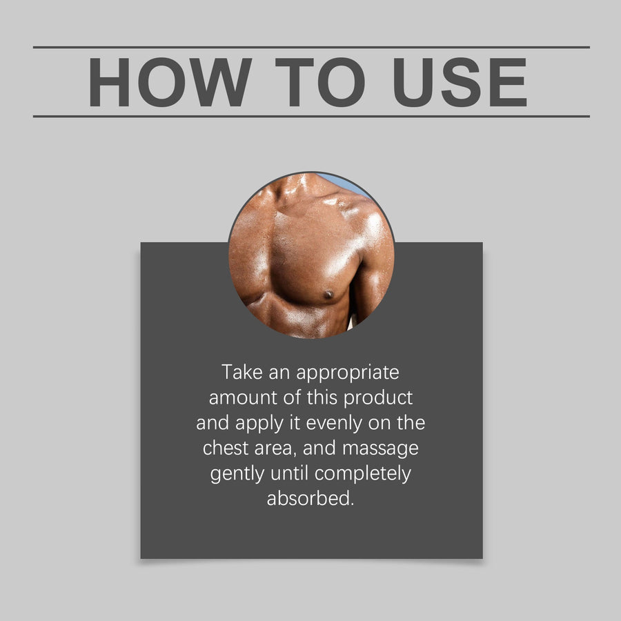 Chest Massage Oil for Men — Firmer-Looking Skin