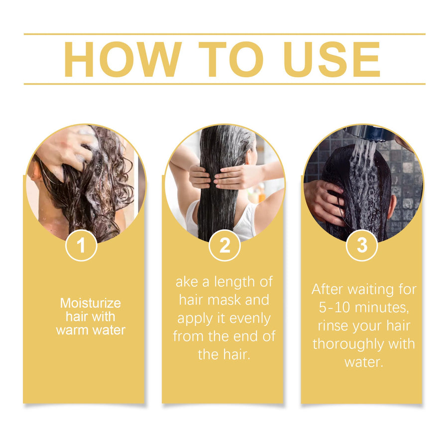Collagen Hair Mask for Dry, Frizzy, Damaged Hair Repair