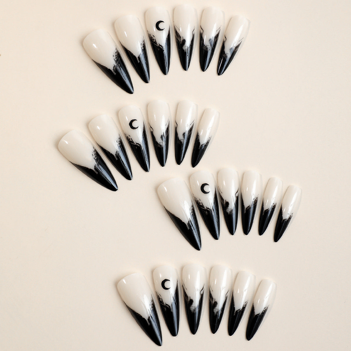 Milky Ombre Almond Press-On Nails — Salon-Perfect Gradient