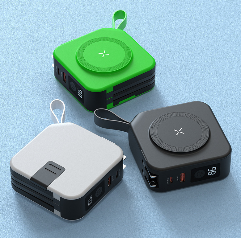Magnetic Wireless Power Bank 10000mAh — 5-in-1 Portable