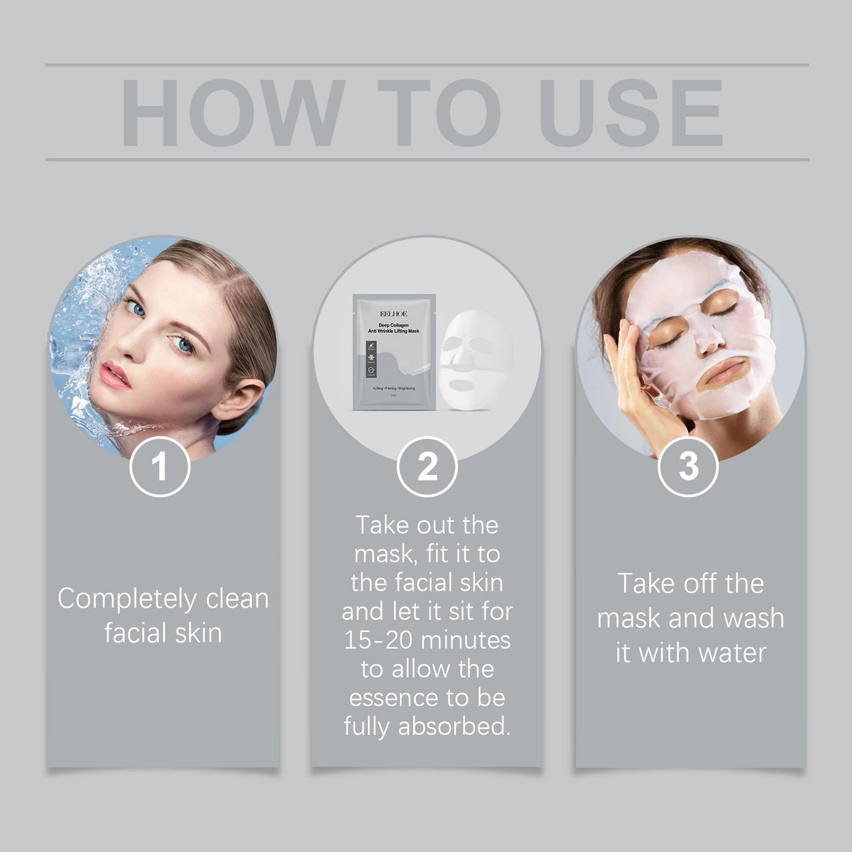 EELHOE Collagen Hydrogel Mask for Firming & Brightening