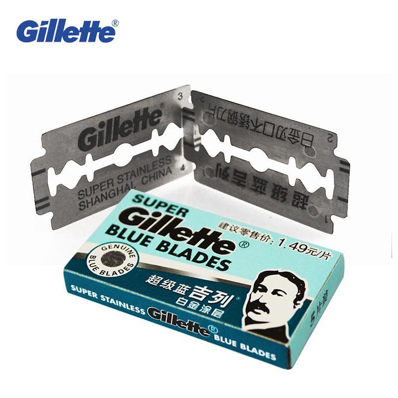 Gillette Super Blue Double Edge Razor Blades — Sharp
