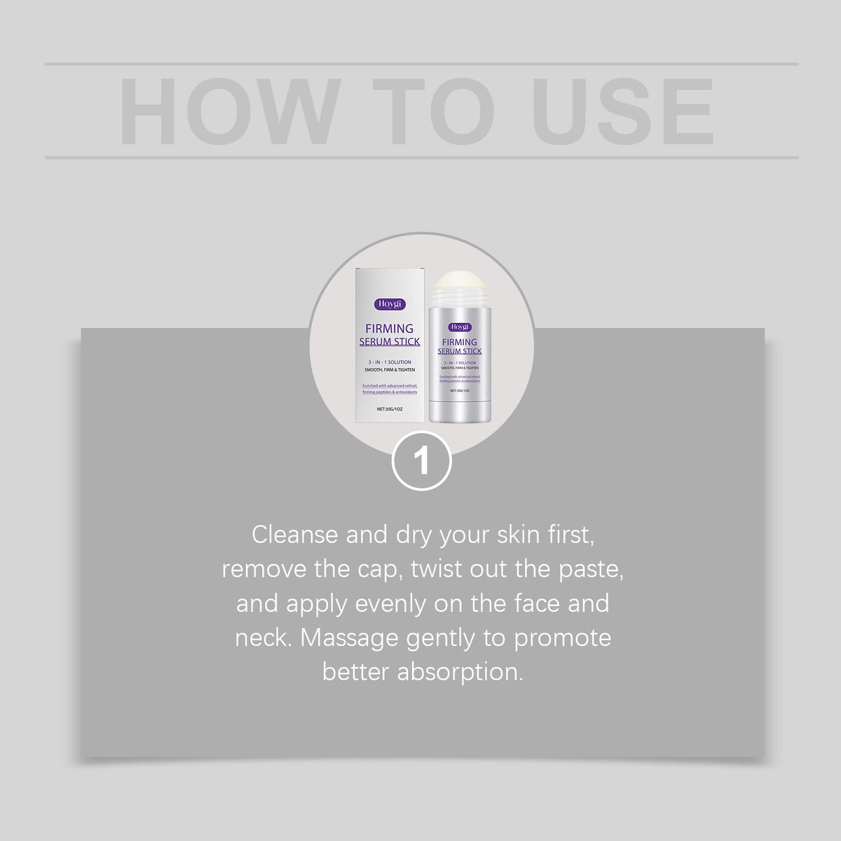 Firming Serum Stick with Retinol & Peptides for Face