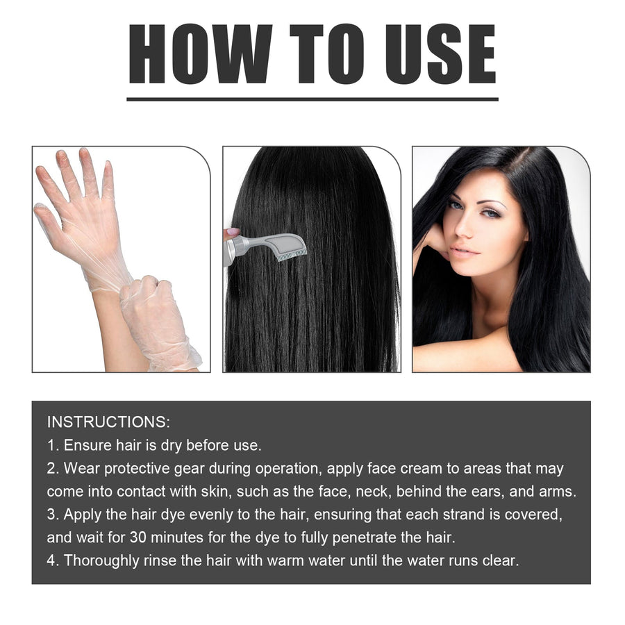Fruit Hair Dye Cream for Easy At-Home Gray Coverage