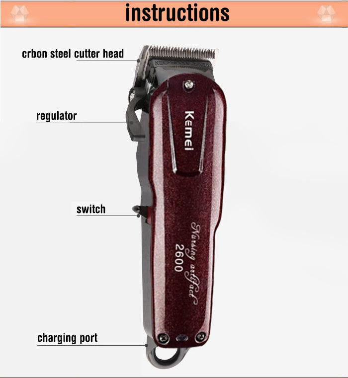 Cordless Hair Clipper — Precision Cuts & 60-Min Cordless