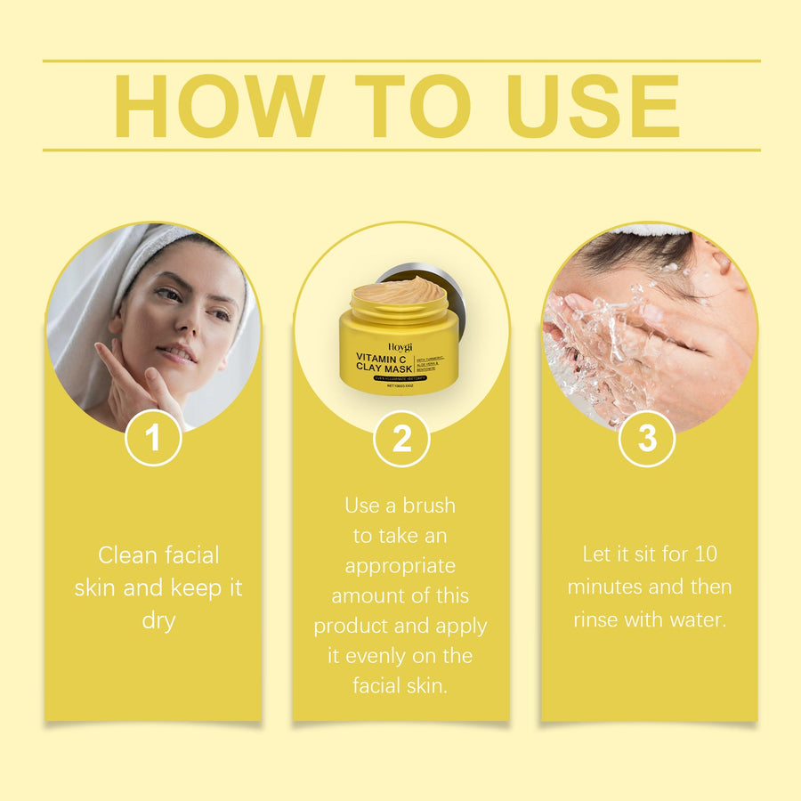 Vitamin C Clay Mask for Brighter, Radiant-Looking Skin