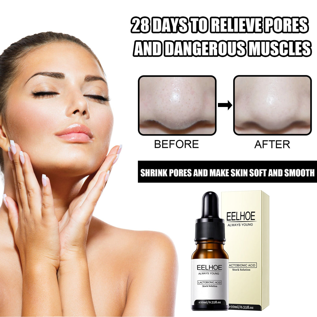 Lactobionic Acid Serum for Pores & Firming Skin