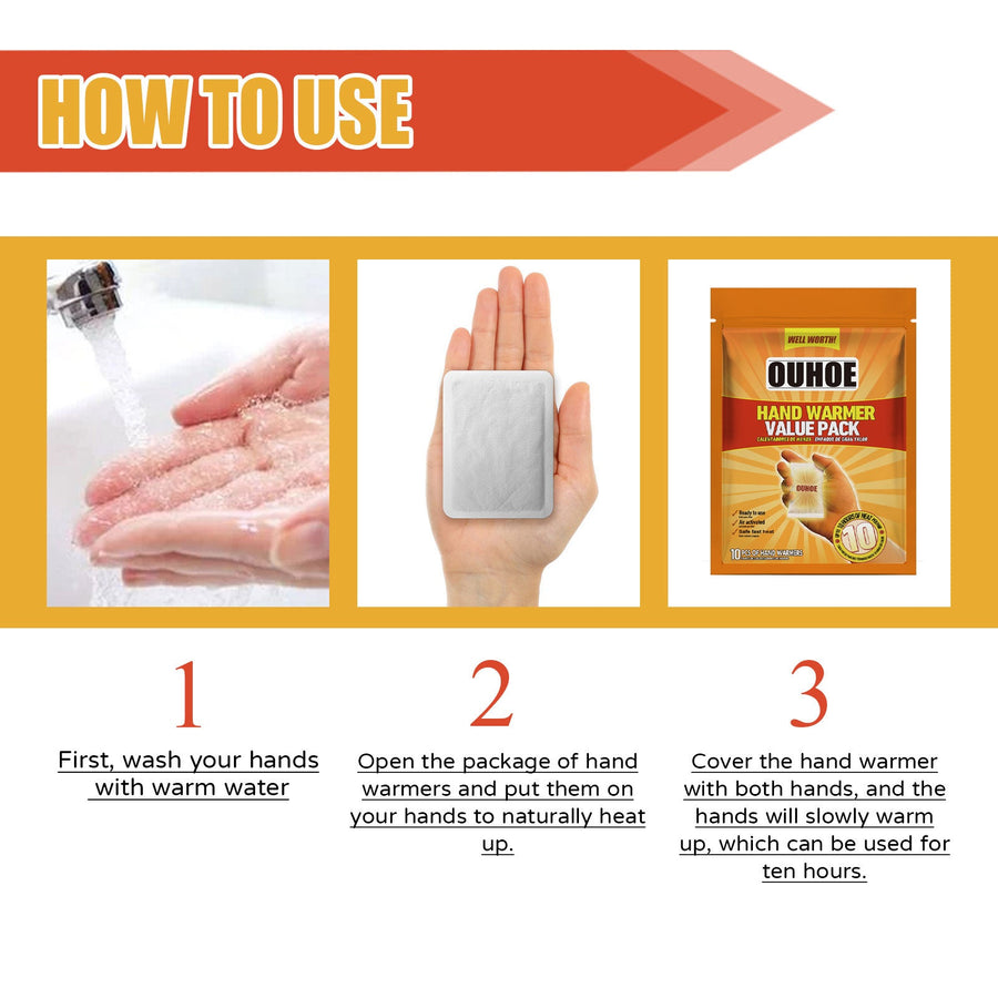 Portable Hand Warmers | Air-Activated Lasting Heat