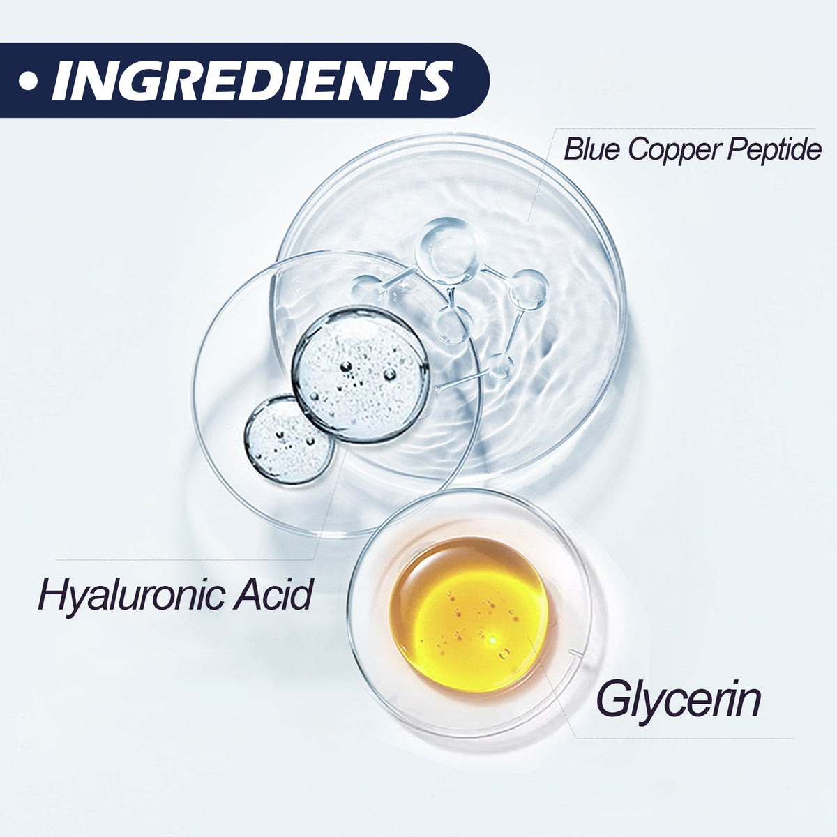 Copper Peptide Hyaluronic Acid Ampoule Serum, Set of 10