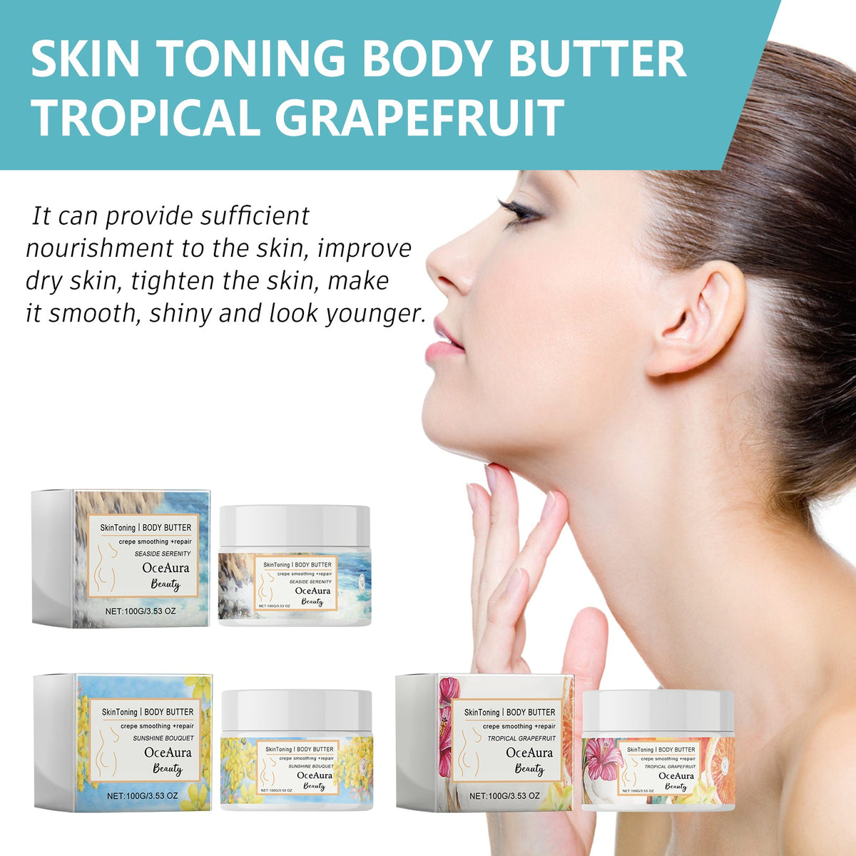 Crepe Skin Body Butter for Firmer, Smoother Aging Skin