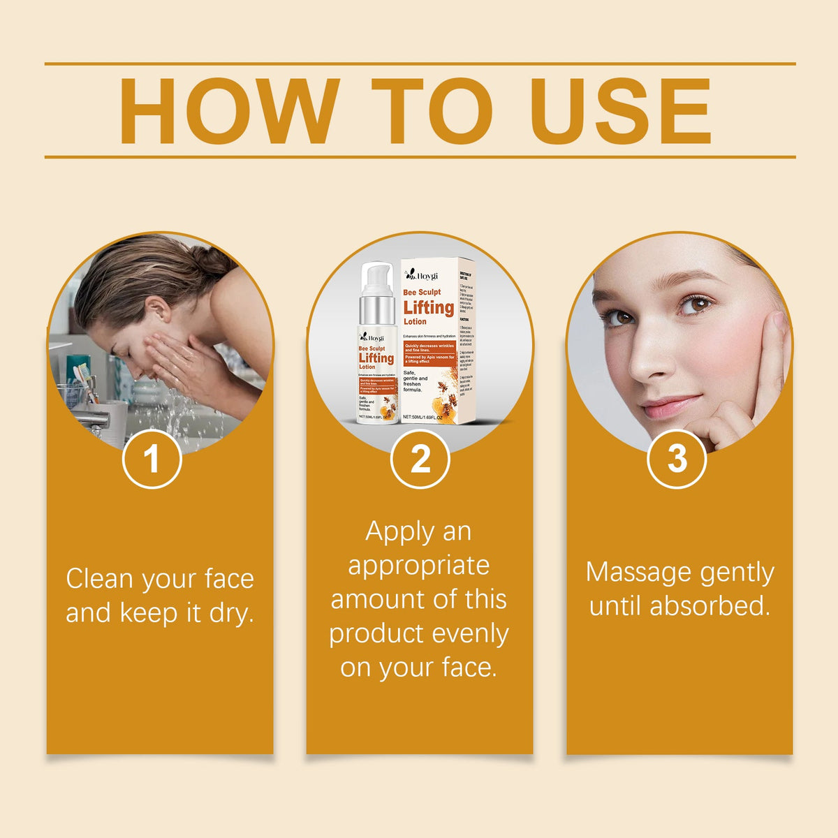 Bee Venom Firming Cream for Visible Skin Lifting