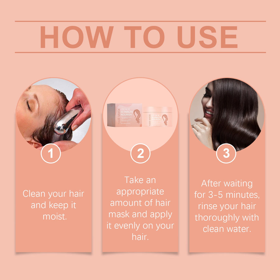 Hair Mask for Dry Hair | 10-Minute Glossy Repair