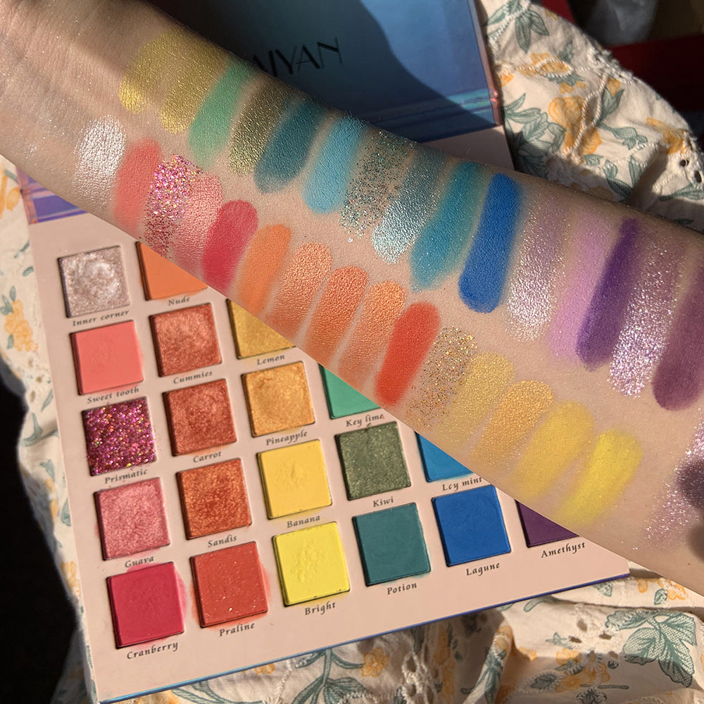 30-Color Rainbow Eyeshadow Palette | Matte & Glitter