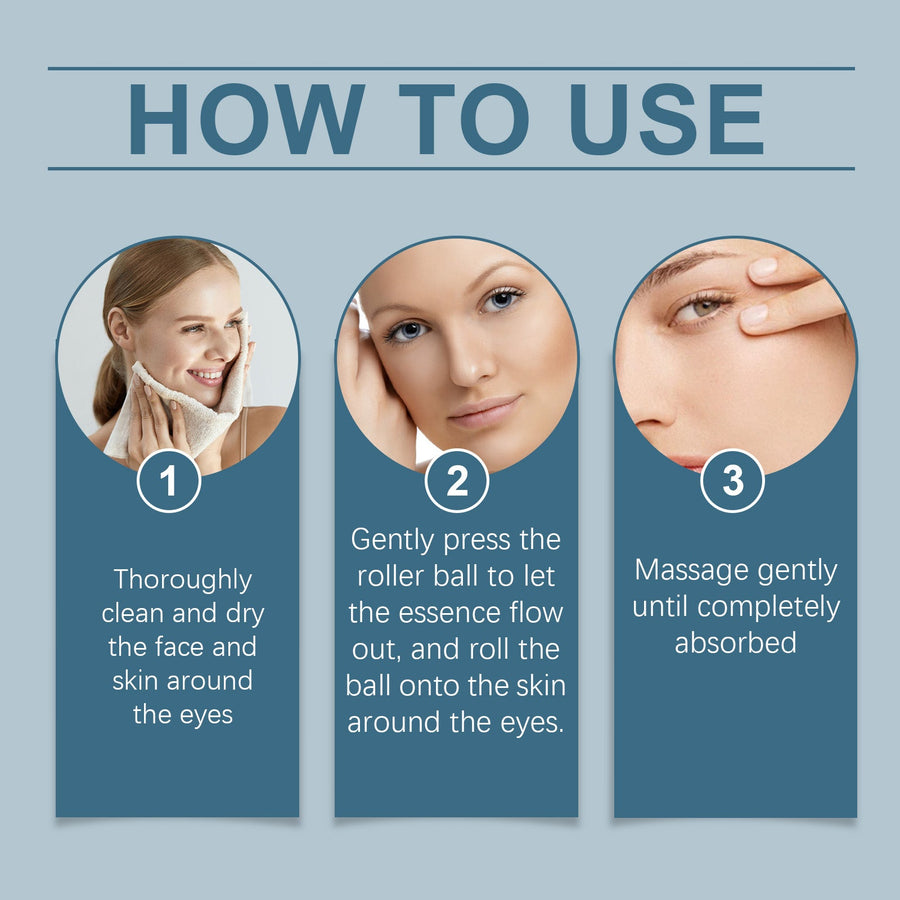 Caffeine Eye Cream with 360 Roller for Dark Circles