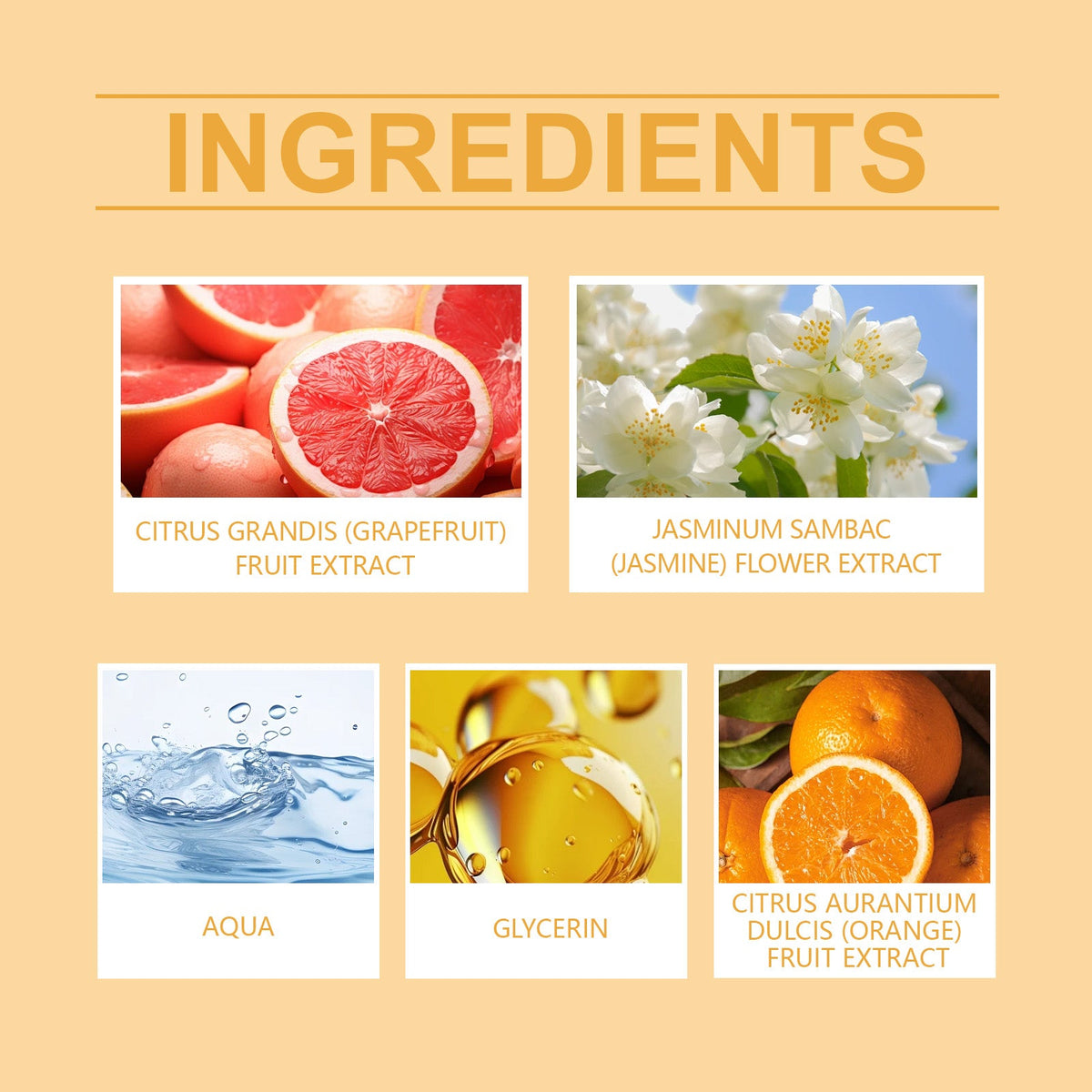 Grapefruit Perfume Spray for Fresh Everyday Fragrance