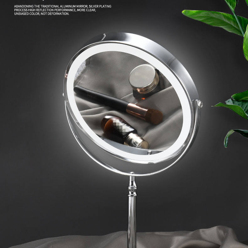 8" LED Vanity Mirror with Lights — 10X Magnification