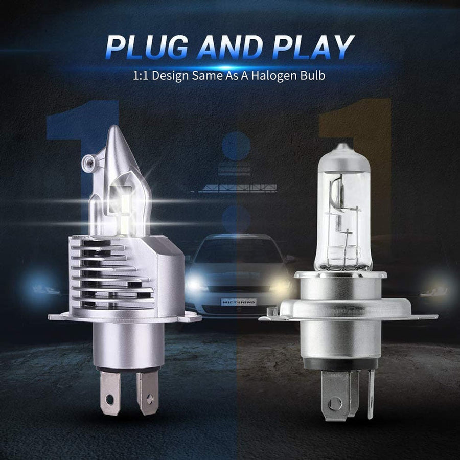 H4 LED Headlight Bulbs — 16,000 Lumens of Ultra‑Bright Clarity