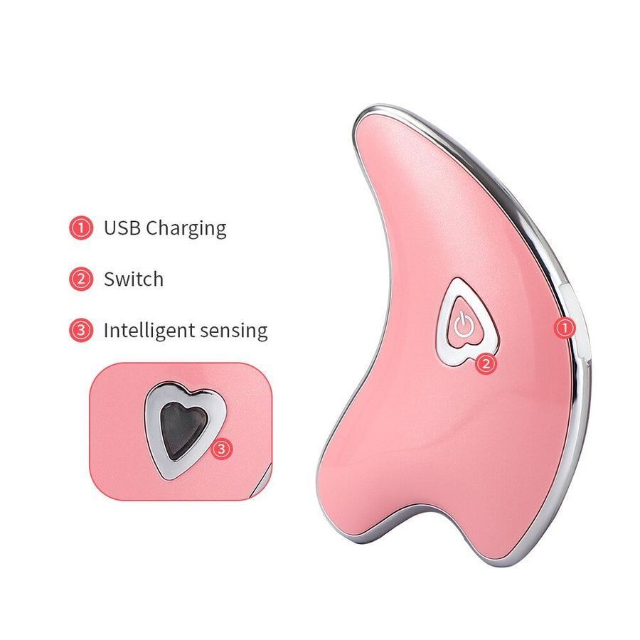 Electric Face & Neck Massager — Heat & Vibration for Firmer