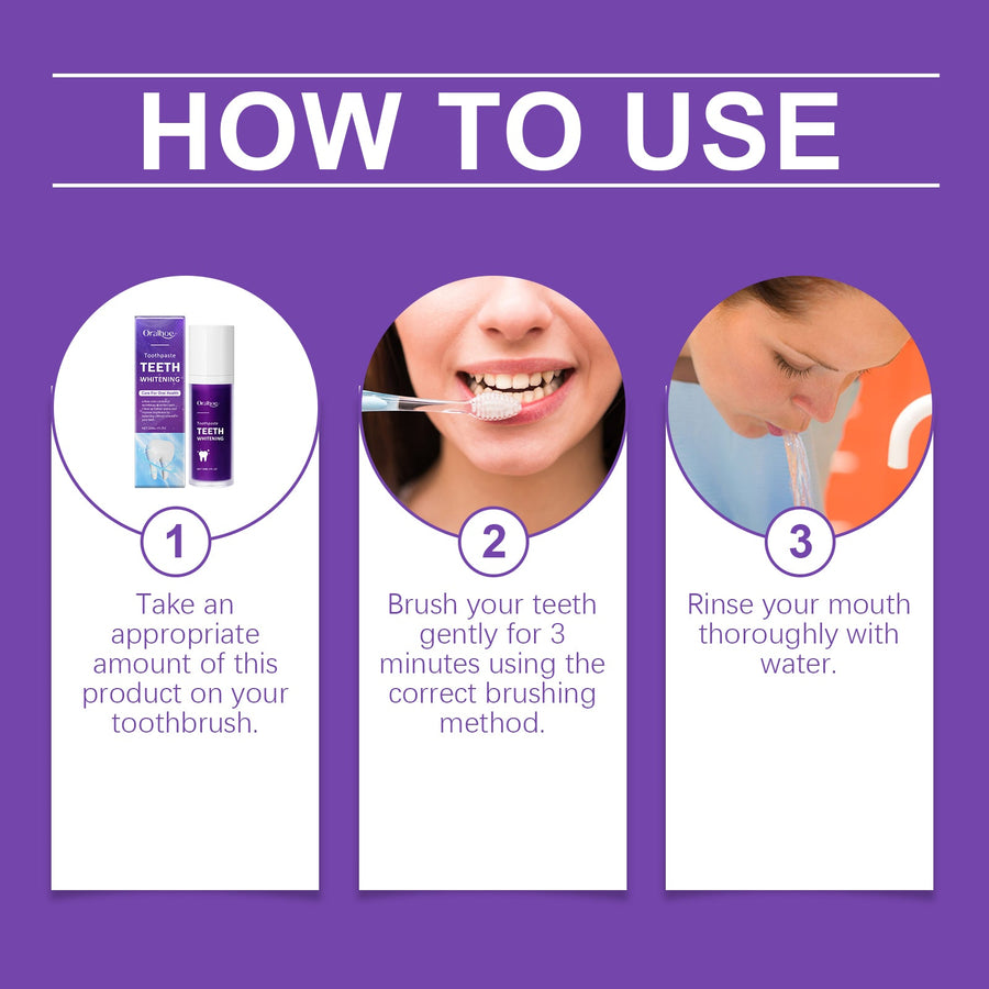 Purple Toothpaste — Whitens Teeth & Removes Hidden Stains