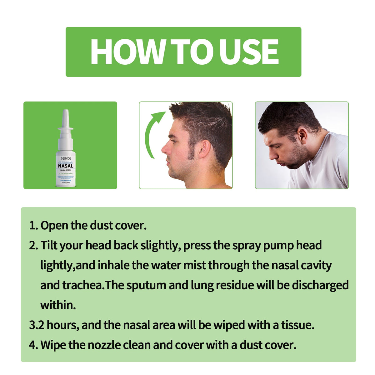 Nasal Spray for Congestion, Allergies and Snoring Relief
