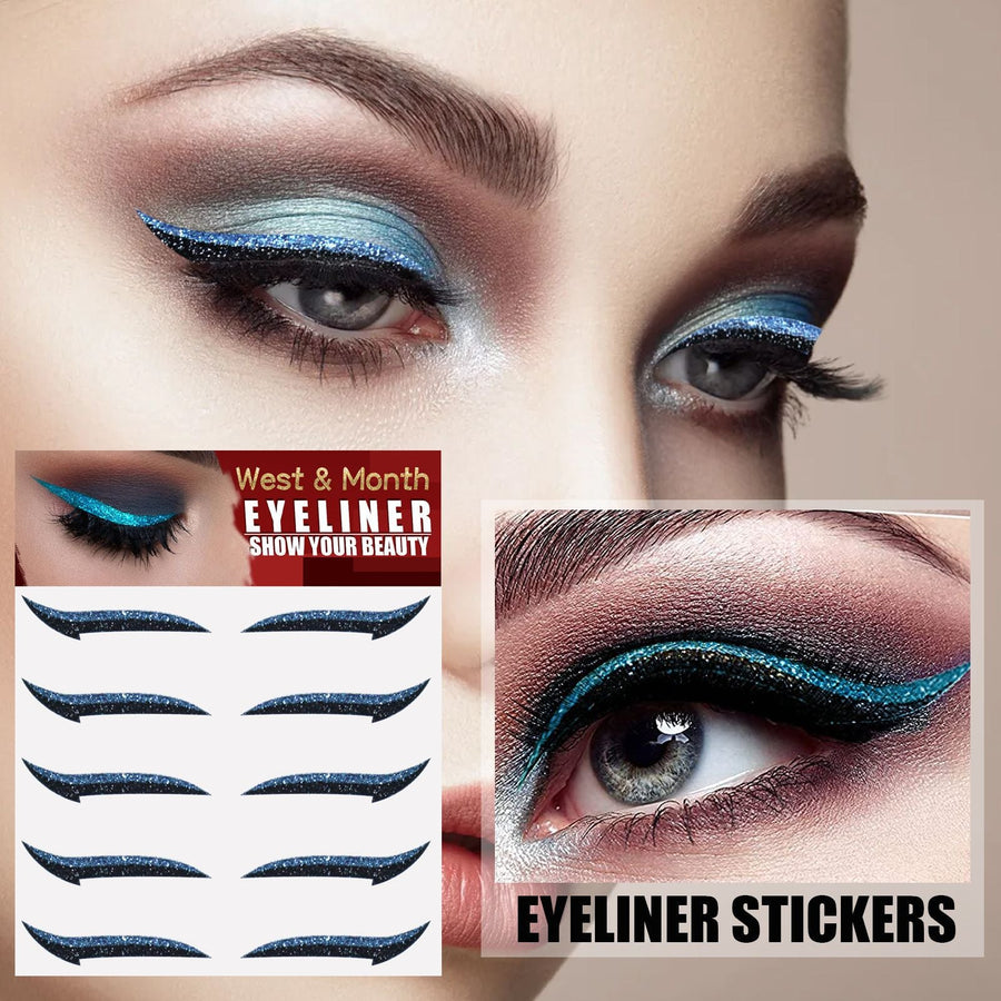 Self-Adhesive Eyeliner Stickers for Glitter Winged Eyes