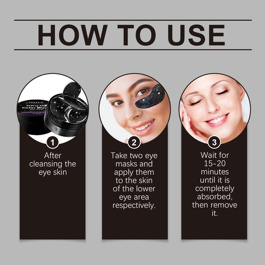 EELHOE Star Eye Mask Patches 60-Pack Hydrogel Set