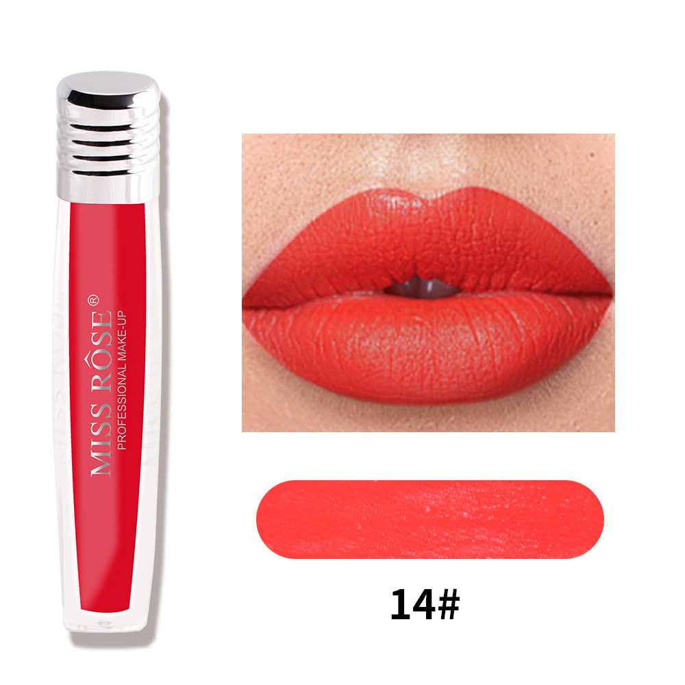 Liquid Matte Lip Gloss - 16 Shades, Velvet Color Finish