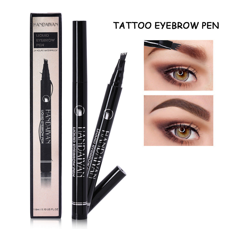Four-Prong Eyebrow Pencil for Natural-Looking Brows