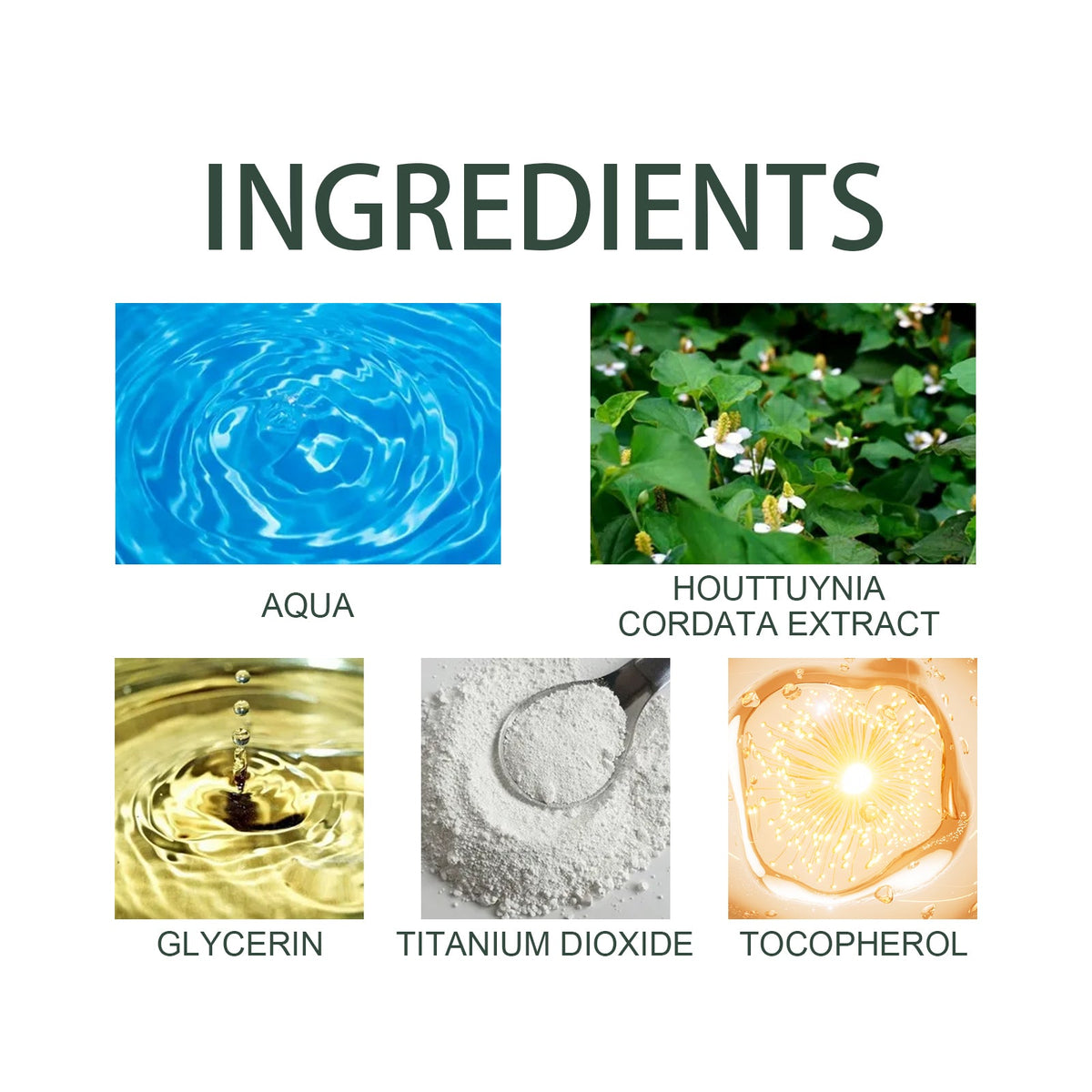 Houttuynia Cordata SPF 50+ Brightening Sunscreen Moisturizer
