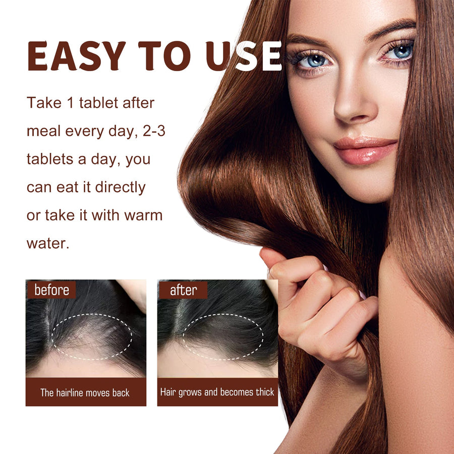 Black Sesame Hair Balls: Repair & Thicken in 12 Days