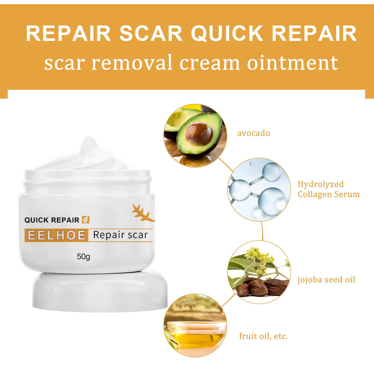 Scar Repair Cream — Fades Scars & Restores Smooth Skin