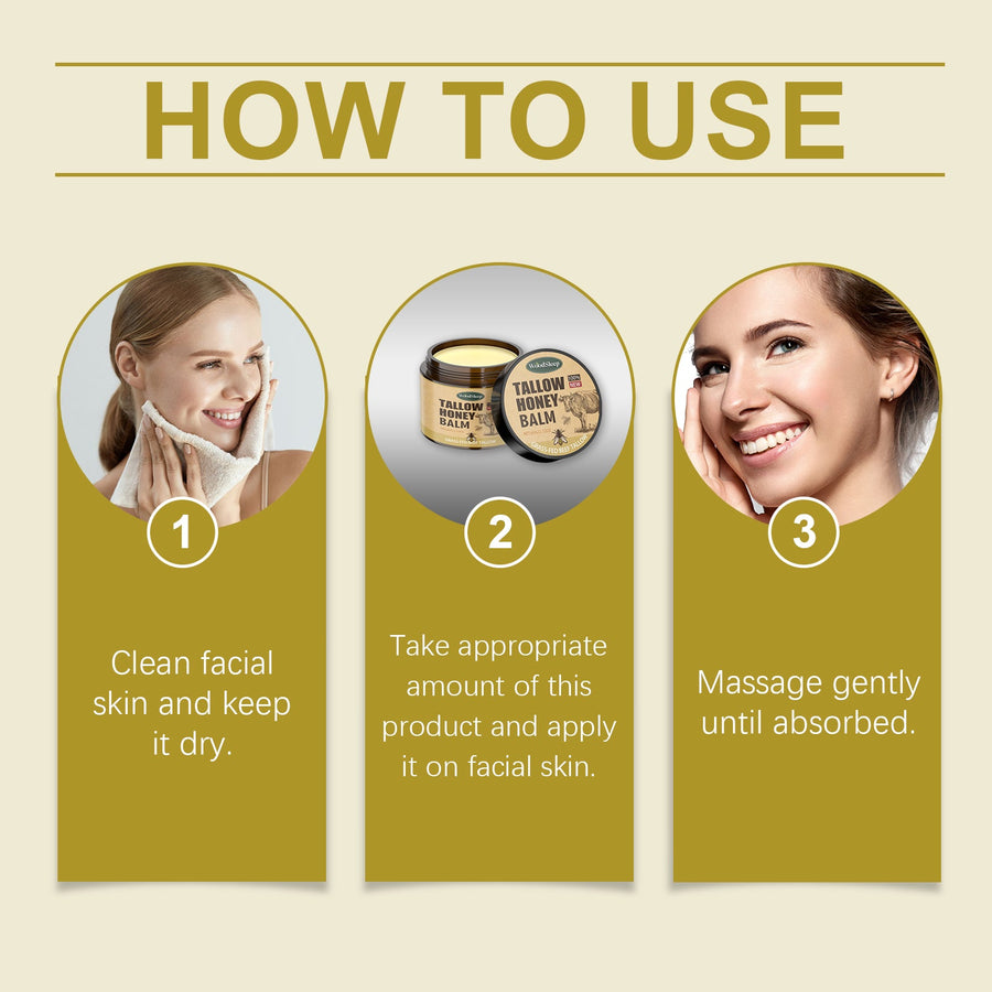 Tallow Honey Facial Moisturizer for Dry Sensitive Skin