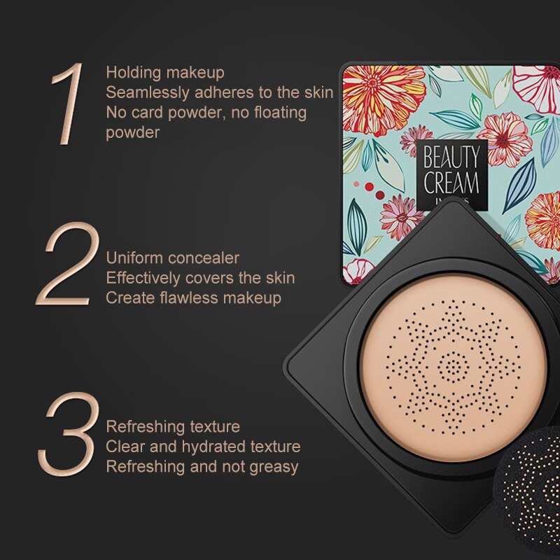 Cushion CC Cream for Moisturizing, Smooth Coverage