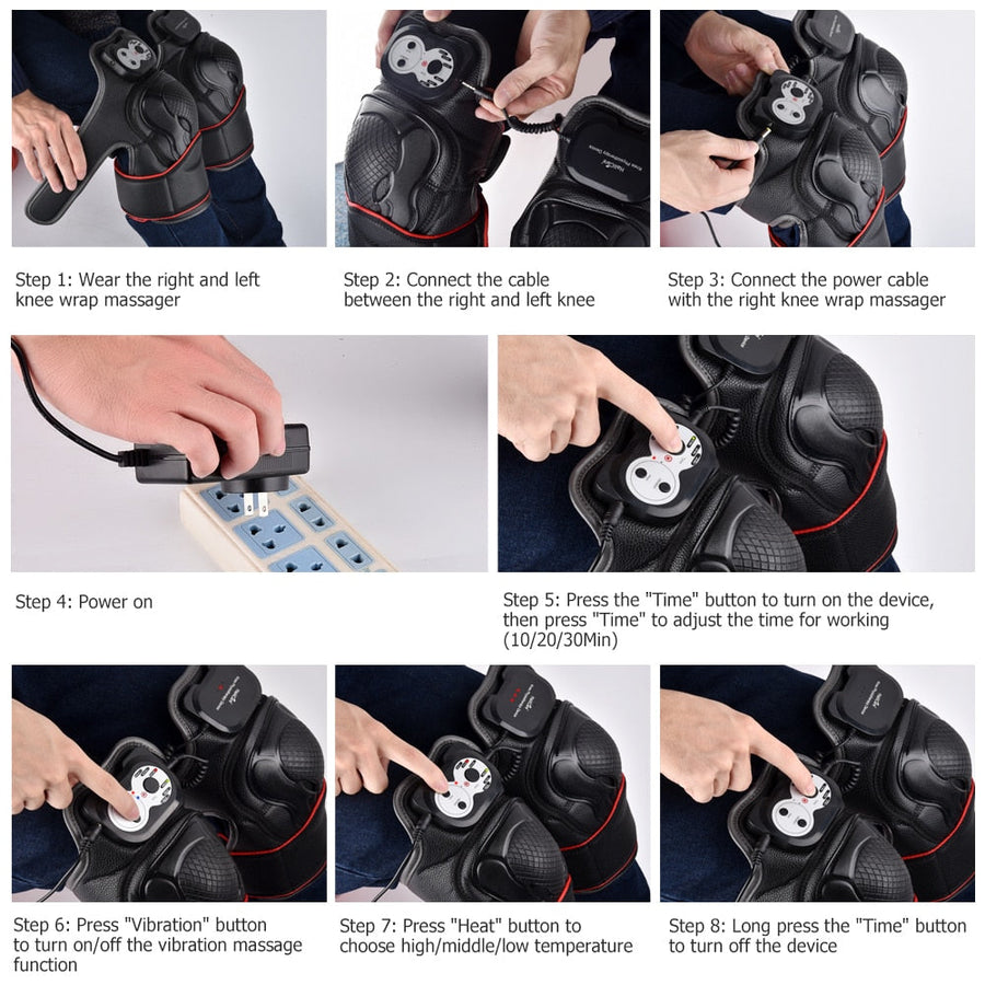 Knee Massager With Heat & Vibration for Joint Relief