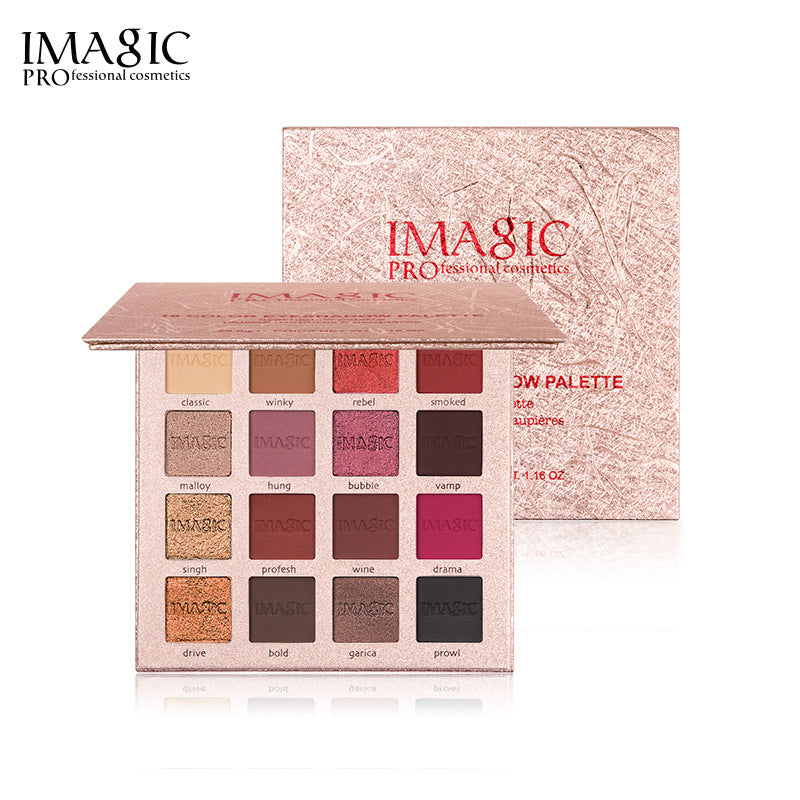 Eyeshadow Palette: 16 Colors, Matte & Pearlescent