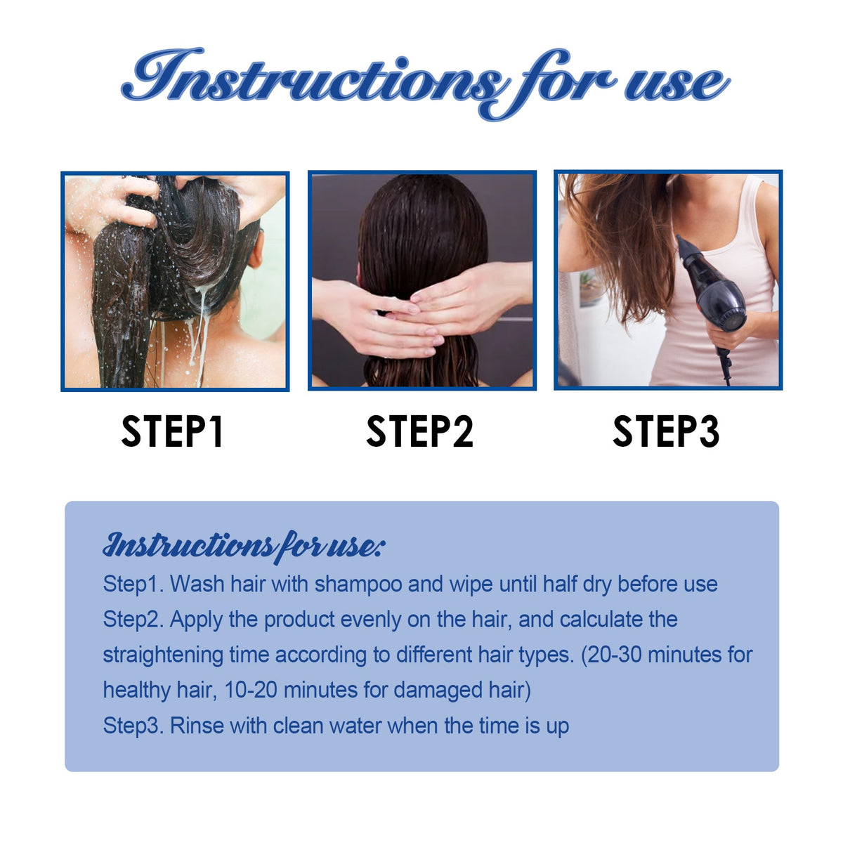 Protein Hair Straightening Cream for Smooth, Shiny Hair