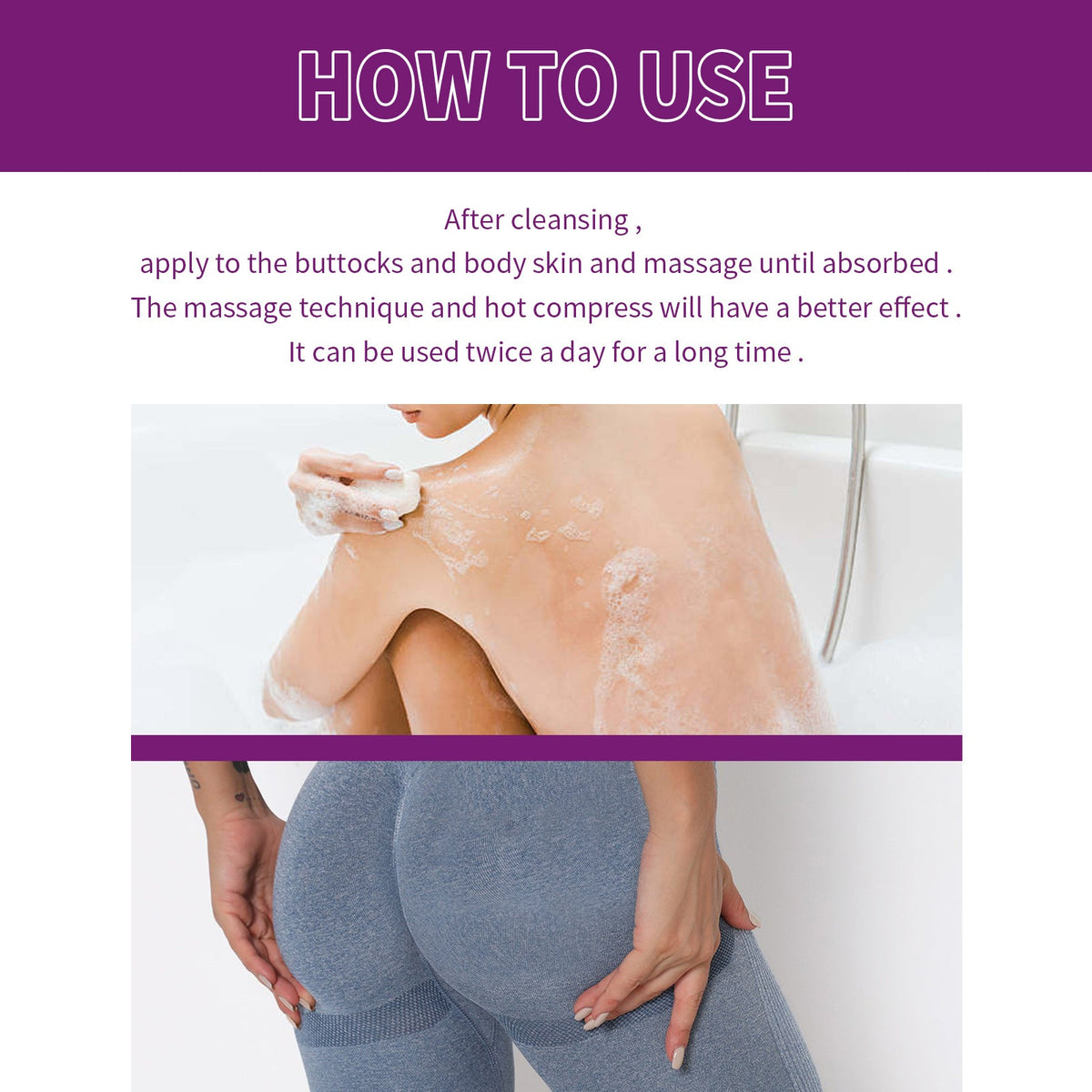 Buttocks Massage Cream for Firming & Hip Toning