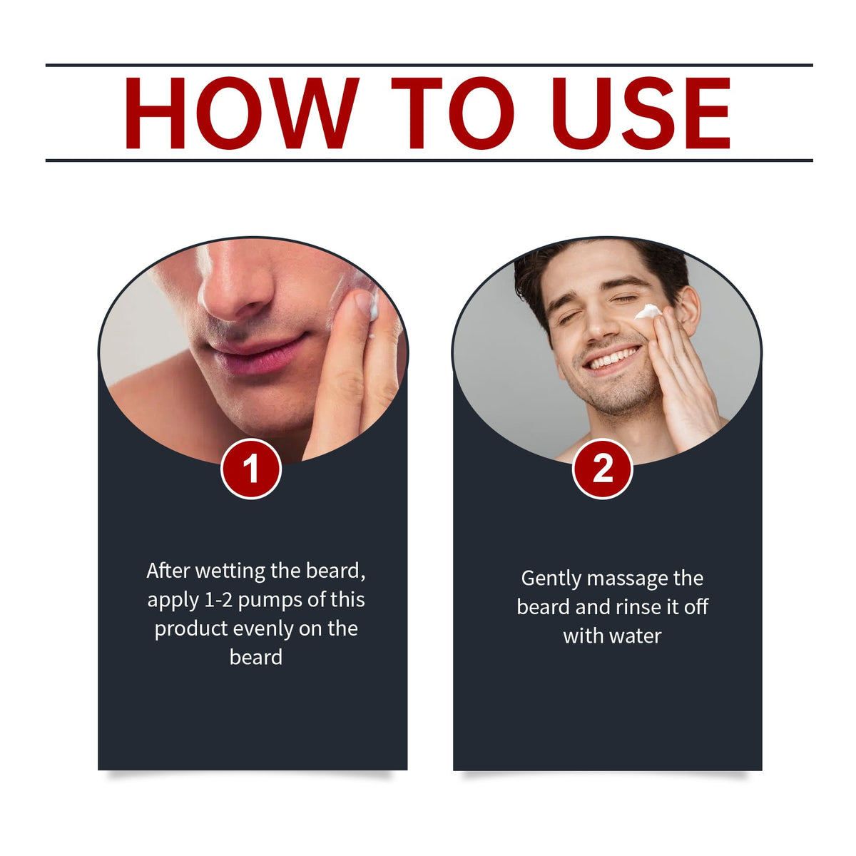 Beard Mousse Cleanser — Softens & Manages Coarse Hair – 60ml