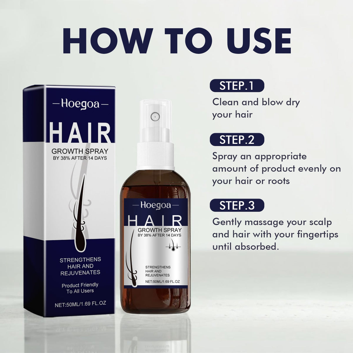 Hair Growth Spray for Fuller, Glossy-Looking Hair Care
