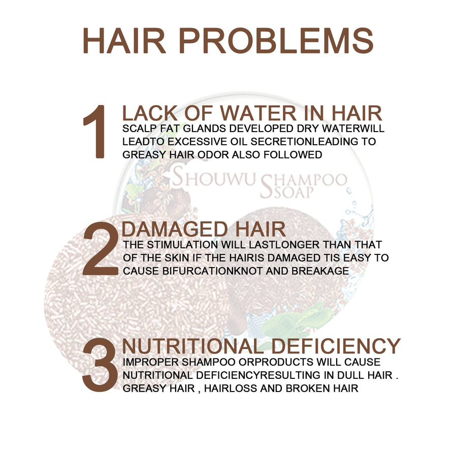 Polygonum Multiflorum Shampoo Cake for Fresher Hair