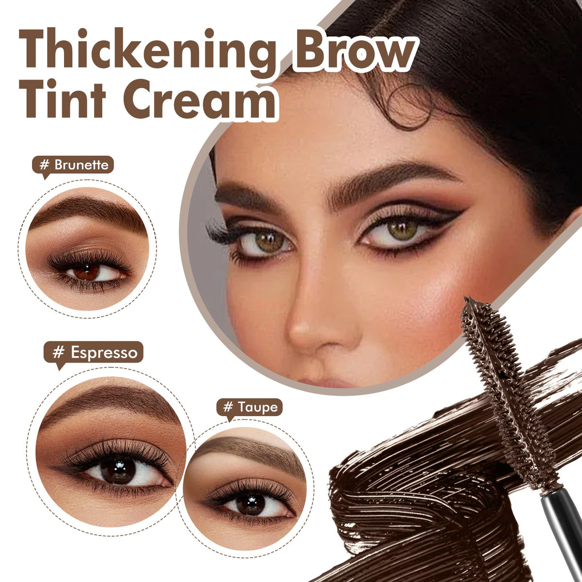 Fiber Brow Gel with Hairlike Fibers for Fuller Brows