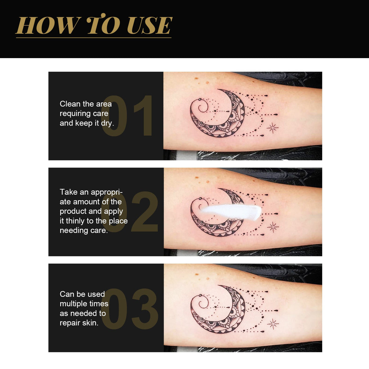 Tattoo Repair Gel for Faster Healing and Color Protection