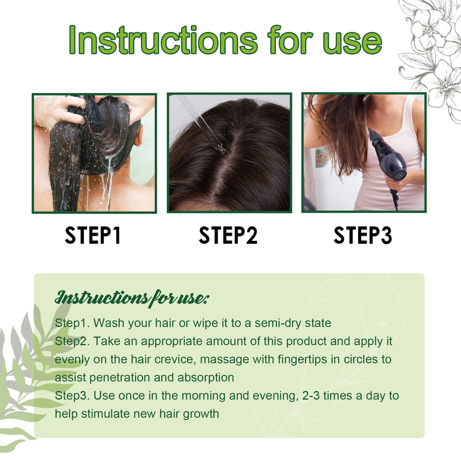Dense Hair Essential Oil — Strengthen & Restore Thinning Strands