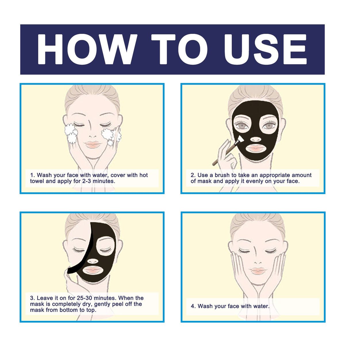 Charcoal Peel Off Mask for Blackhead Removal & Pores